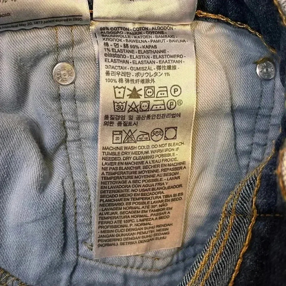 Levi‎ Men’s 505 Straight Leg Blue Wash Jeans 36x32 - Picture 5 of 6